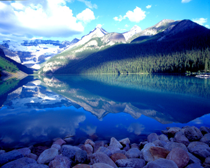 mountains & lake office art