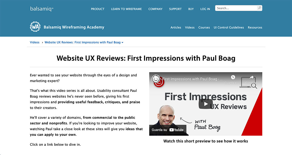 Paul Boag UX Reviews
